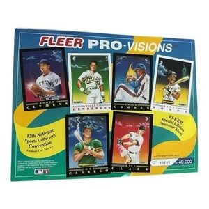1991 Fleer ProVisions Commemorative Collectors Sheet 10144/40000 RARE Basketball